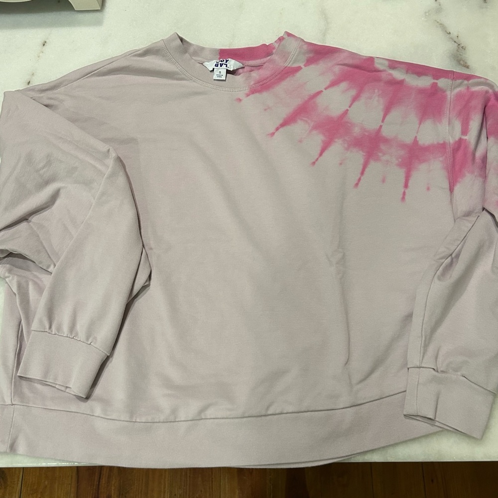 Joy Lab Pink Tie-Dye Sweatshirt